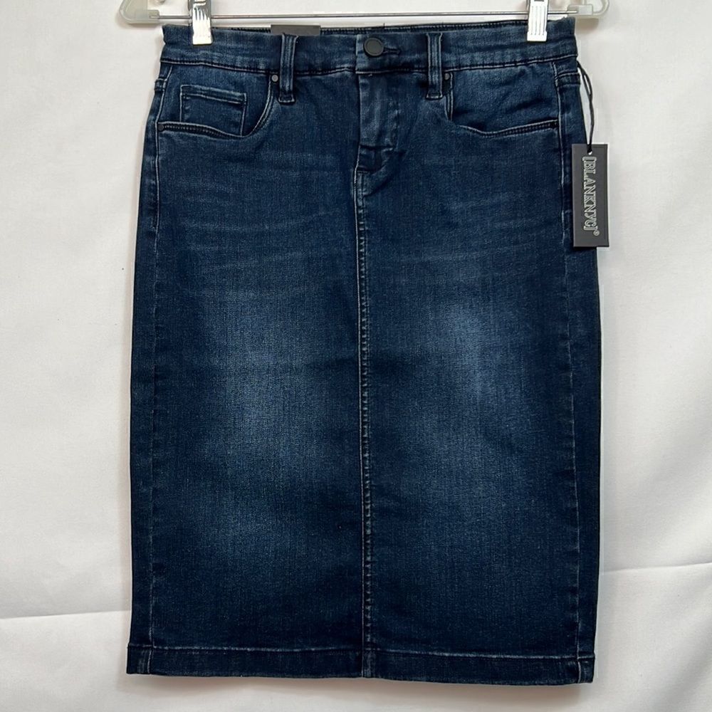 BlankNYC dark denim pencil skirt size 25 NWT